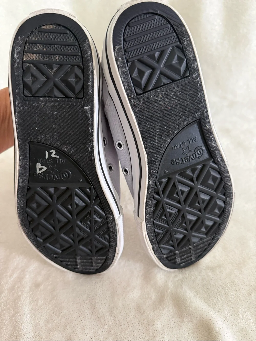 Converse Kids Lavender Low Top Sneakers